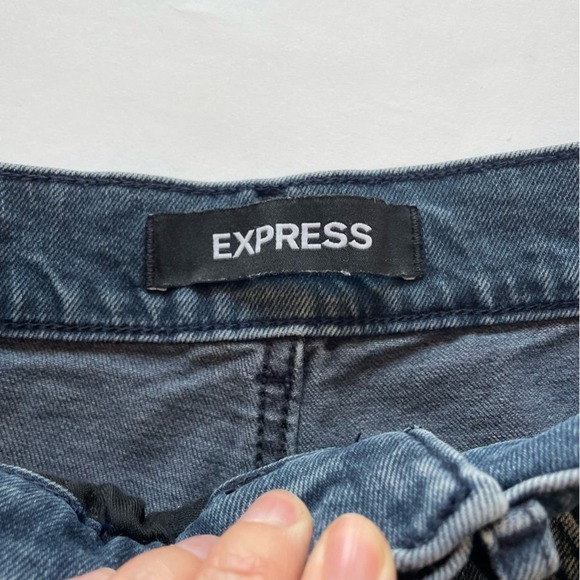 Express Mom Jean Super High Rise Dark Wash Size 2 - Picture 6 of 13